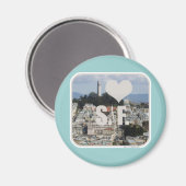 I Liebe San Francisco Magnet (Vorderseite/Rückseite)