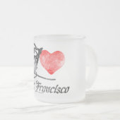 I Liebe San Francisco Mattglastasse (VorderseiteRechts)
