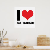 I Liebe San Francisco Poster (Küche)