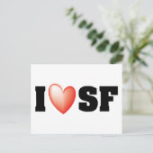 I Liebe San Francisco Postkarte (Stehend Vorderseite)