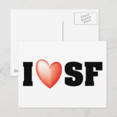 I Liebe San Francisco Postkarte (Vorne/Hinten)