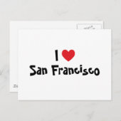 I Liebe San Francisco Postkarte (Vorne/Hinten)