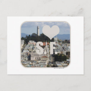 I Liebe San Francisco Postkarte
