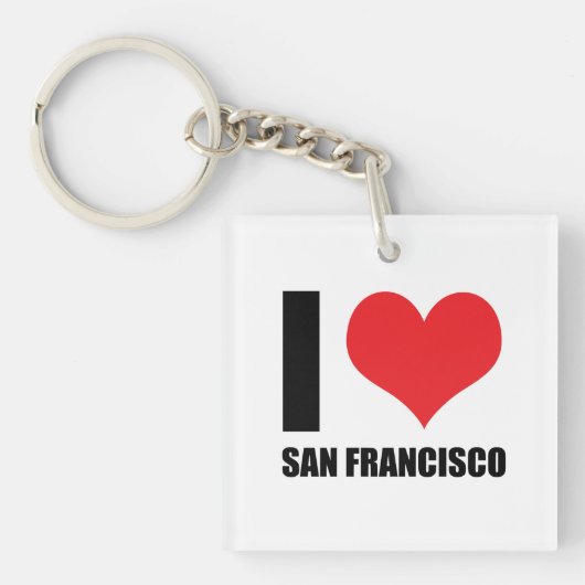 I Liebe San Francisco Schlüsselanhänger (Vorderseite)