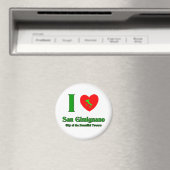 I Liebe San Gimignano Italien Magnet (In Situ (Geschirrspüler))