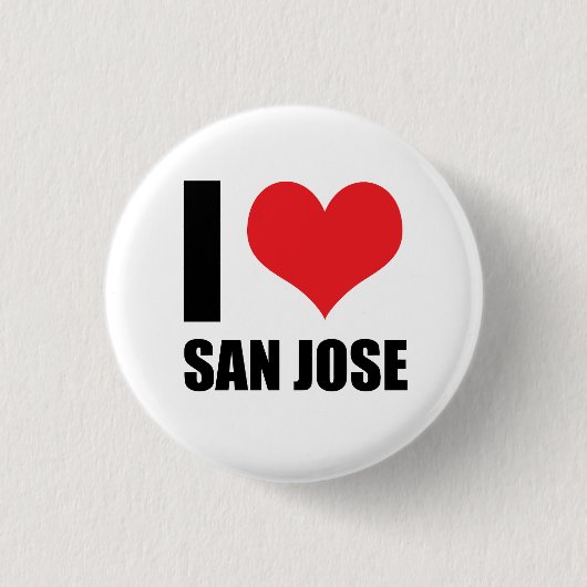I Liebe San Jose Button (Vorderseite)