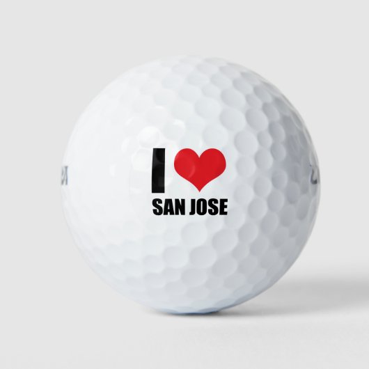 I Liebe San Jose Golfball (Vorderseite)