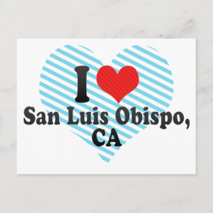 I Liebe San Luis Obispo,+CA Postkarte