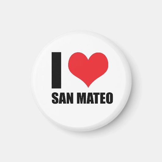 I Liebe San Mateo Magnet (Vorne)