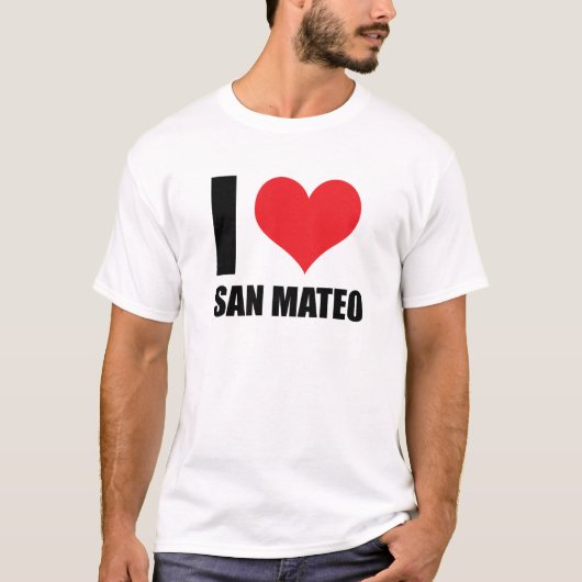 I Liebe San Mateo T-Shirt (Vorderseite)