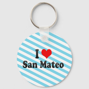 I Liebe San Mateo, Vereinigte Staaten Schlüsselanhänger