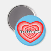 I Liebe San Sebastian Magnet (Vorderseite/Rückseite)