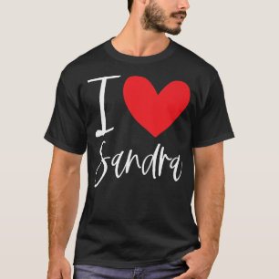 I Liebe Sandra Name Personalisiert Girl BESTE FREU T-Shirt
