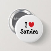 I Liebe Sandra T - Shirt Button (Vorne & Hinten)