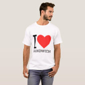 I Liebe Sandwich T-Shirt (Vorne ganz)