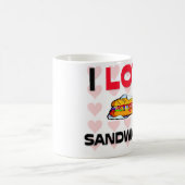 I Liebe-Sandwiche Kaffeetasse (Mittel)