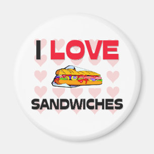 I Liebe-Sandwiche Magnet