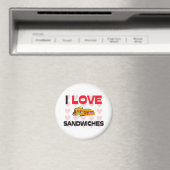 I Liebe Sandwiches Magnet (In Situ (Geschirrspüler))