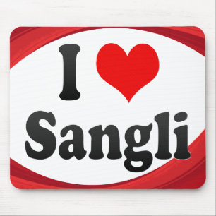 I Liebe Sangli, Indien. Mera Pyar Sangli, Indien Mousepad
