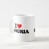 I LIEBE-SANGRIA KAFFEETASSE (Vorderseite Links)