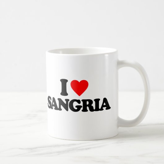 I LIEBE-SANGRIA KAFFEETASSE (Rechts)