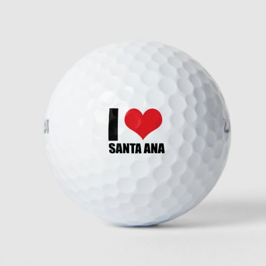 I Liebe Santa Ana Golfball (Vorderseite)