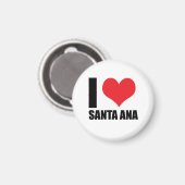 I Liebe Santa Ana Magnet (Vorderseite/Rückseite)