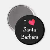 I Liebe Santa Barbara Magnet (Vorderseite/Rückseite)