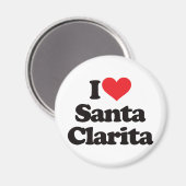 I Liebe Santa Clarita Magnet (Vorderseite/Rückseite)