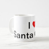 I Liebe santa Cruz Kaffeetasse (Vorderseite Links)