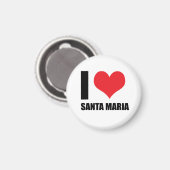 I Liebe Santa Maria Magnet (Vorderseite/Rückseite)