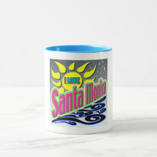 "I LIEBE Santa Monica: Night Sunshine" Tasse! Tasse