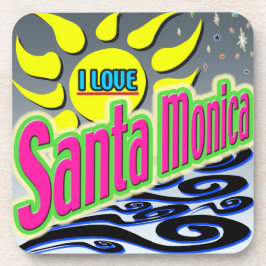 "I LIEBE Santa Monica: Night Sunshine" Untersetzer