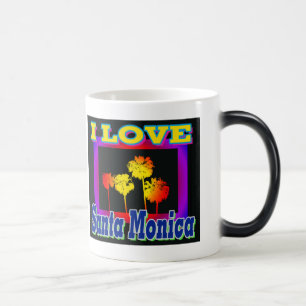 I LIEBE Santa Monica Palmen Bäume in der Box Tasse
