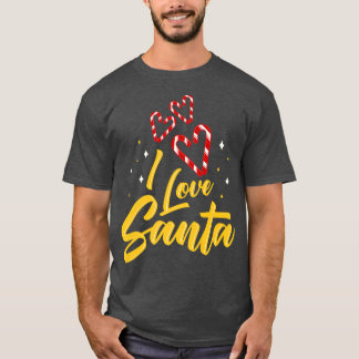 I Liebe Santa Novelty Weihnachtscreme Candy Xmas H T-Shirt