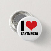 I Liebe Santa Rosa Button (Vorne & Hinten)