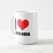 I Liebe Santa Rosa Kaffeetasse (Vorderseite Links)
