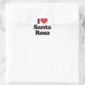 I Liebe Santa Rosa Runder Aufkleber (Tasche)