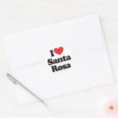 I Liebe Santa Rosa Runder Aufkleber (Umschlag)