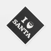 I Liebe Santa Serviette (Ecke)