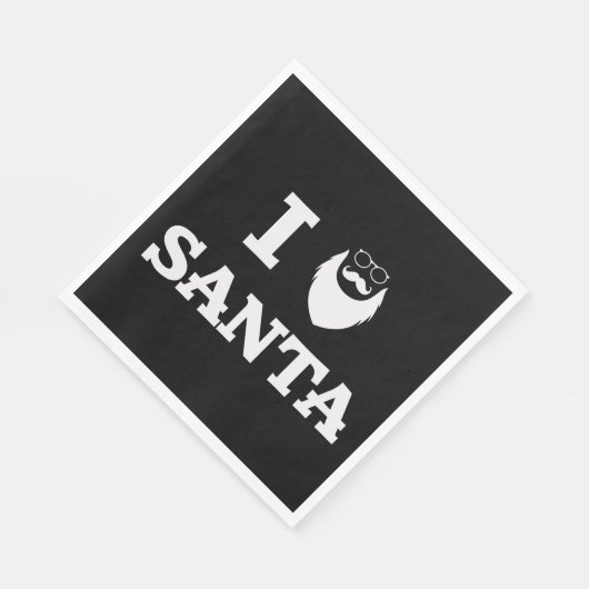 I Liebe Santa Serviette (Ecke)