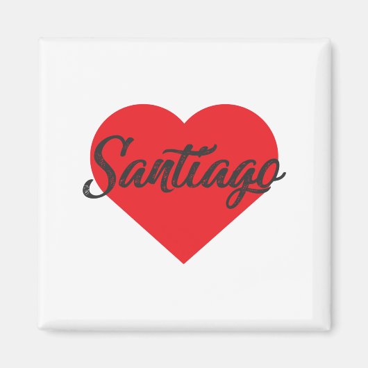 I Liebe Santiago - Chile Magnet (Vorne)