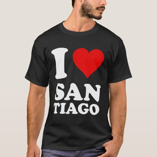 I Liebe Santiago T-Shirt (Vorderseite)