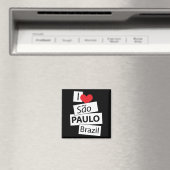 I Liebe Sao Paulo Brasilien Magnet (In Situ (Geschirrspüler))