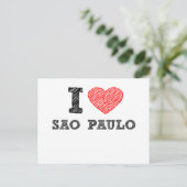 I Liebe Sao Paulo Postkarte (Stehend Vorderseite)