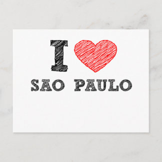 I Liebe Sao Paulo Postkarte