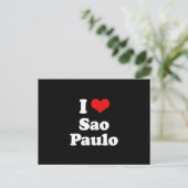 I LIEBE SAO PAULO POSTKARTE (Stehend Vorderseite)