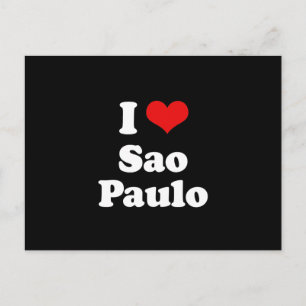 I LIEBE SAO PAULO POSTKARTE