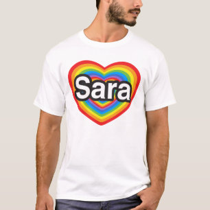 I Liebe Sara. Liebe I Sie Sara. Herz T-Shirt