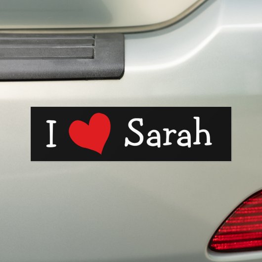 I Liebe Sarah Autoaufkleber (Auf Auto)